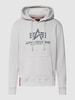 Alpha Industries Hoodie met logoprint Lichtgrijs