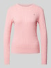 Gant Strickpullover mit Label-Stitching Pink