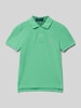 Polo Ralph Lauren Teens Koszulka polo o kroju slim fit z wyhaftowanym logo Zielony