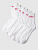 HUGO Socken mit Label-Print im 6er-Pack Weiss