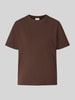 VILA T-Shirt mit Rundhalsausschnitt Modell 'NORA' Dunkelbraun