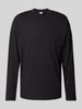 SELECTED HOMME Relaxed Fit Longsleeve mit Stehkragen Modell 'DANI' Black