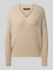 Weekend Max Mara Comfort fit gebreide pullover van wolmix, model 'VISITA' Zand