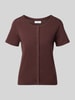 Marc O'Polo DENIM Regular Fit T-Shirt aus reiner Baumwolle Aubergine