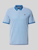 Jack & Jones Premium Regular Fit Poloshirt mit Logo-Stitching Modell 'BLUWIN' Hellblau