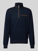 bugatti Sweatshirt mit Stehkragen Marine