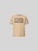 Diesel T-Shirt aus reiner Baumwolle Camel