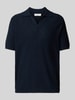 GABBA Poloshirt mit V-Ausschnitt Marine