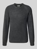 Blend Strickpullover mit Rundhalsausschnitt Modell 'DEXTER' Anthrazit