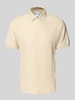 SELECTED HOMME Poloshirt mit kurzer Knopfleiste Modell 'JAY' Sand