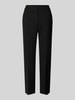 s.Oliver BLACK LABEL Regular fit cigarette pants met viscose, model 'SUE'  Zwart