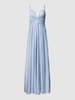 Jake*s Cocktail Abendkleid mit Herz-Ausschnitt Himmelblau