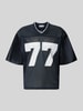 REVIEW T-Shirt in semitransparenter Optik Marine