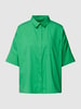 Milano Italy Blouse met blinde knoopsluiting Groen
