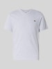 Lacoste Regular Fit T-Shirt aus reiner Baumwolle Hellgrau