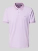 Fynch-Hatton Regular fit poloshirt met logostitching Lila