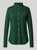 Polo Ralph Lauren Slim fit overhemdblouse met button-downkraag Donkergroen