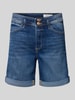 s.Oliver RED LABEL Korte regular fit jeans met riemlussen Donkerblauw