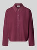 s.Oliver RED LABEL blouse met lange mouwen van corduroy met vleermuismouwen Bordeaux
