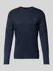 JOOP! Jeans Longsleeve mit Label-Print Modell 'Alphis' Marine