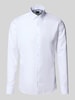 OLYMP No. Six Super slim fit zakelijk overhemd met kentkraag Wit