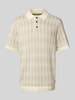 Jack & Jones Premium Regular Fit Poloshirt mit Strukturmuster Modell 'JUDE' Weiss