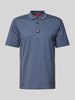 HUGO Regular Fit Poloshirt mit Label-Badge Modell 'Deabono' Rauchblau