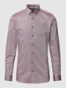 OLYMP No. Six Super Slim Fit Business-Hemd mit Kentkragen Bordeaux Rot