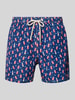 MC2 Saint Barth Badehose im Allover-Look Modell 'LIGHTING MICRO FANTASY' Marine