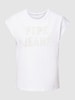 Pepe Jeans T-shirt z nadrukiem z logo model ‘OLA’ Biały
