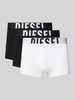 Diesel Boxershorts mit elastischem Logo-Bund Modell 'DAMIEN' im 3er-Pack Black