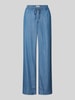 Christian Berg Woman Straight Leg Hose mit Tunnelzug Jeansblau