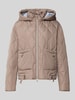 White Label Steppjacke mit Kapuze Taupe