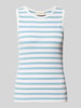 FREE/QUENT Tanktop in Ripp-Optik Modell 'Effy' Hellblau