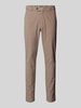 Mmx Slim Fit Chino aus reiner Baumwolle Sand