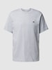 Lacoste T-shirt met ronde hals, model 'BASIC' Lichtgrijs gemêleerd