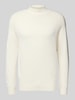 Strellson Regular Fit Strickpullover aus Baumwoll-Mix Modell 'TITO' Offwhite