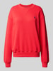 Polo Ralph Lauren Sweatshirt met ronde hals en labelstitching Donkeroranje