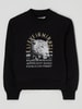 Garcia Sweatshirt met print Zwart