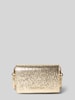 VALENTINO BAGS Schimmernde Handtasche mit Label-Applikation Modell 'EMBER' Gold