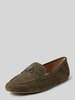 Lauren Ralph Lauren Lederloafers mit Label-Applikation Modell 'AVERI III' Khaki