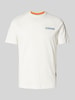 Napapijri T-Shirt mit Label-Print Modell 'SOVANA' Offwhite