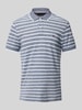 Tommy Hilfiger Regular Fit Poloshirt aus Baumwoll-Leinen-Mix Marine