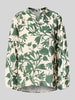 ZABAIONE Relaxed fit blouse van vicosemix, model 'Lu44z' Donkergroen