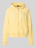 Polo Ralph Lauren Regular Fit Sweatjacke aus Baumwoll-Mix Hellgelb