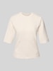 Christian Berg Woman bluza o kroju regular fit z ozdobnymi szwami Écru