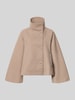 Gina Tricot Jacke mit Stehkragen und Kimonoärmeln Beige Melange