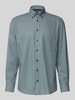 ETERNA Comfort fit zakelijk overhemd met button-downkraag Groen