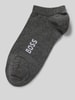 BOSS Sneaker-Socken mit Label-Detail im 2er-Pack Mittelgrau