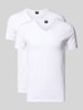 BOSS T-shirt met V-hals in een set van 2 stuks, model 'Modern' Wit